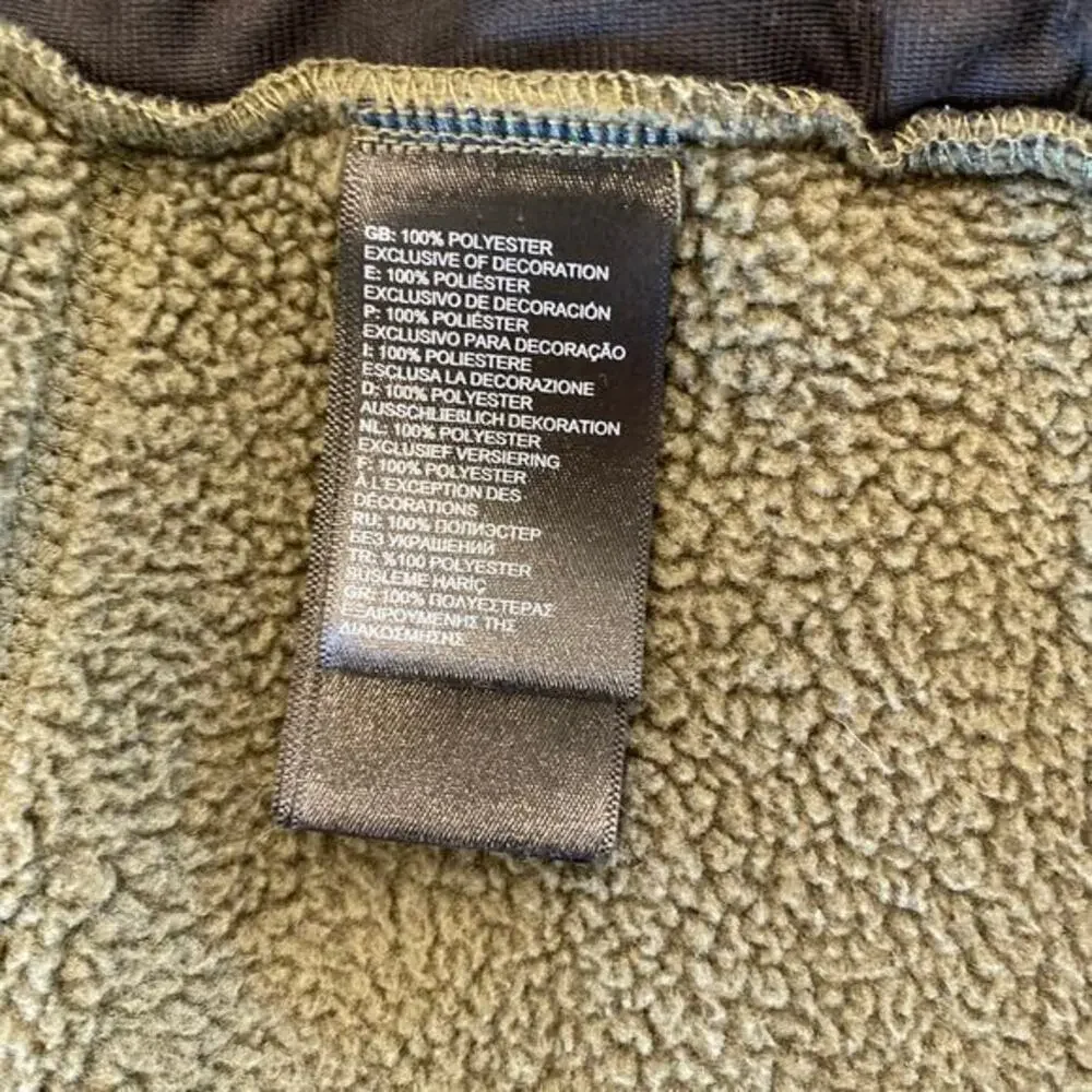 The North‎ Face Women's Gemma Fleece Hoodie Jacket Olive Green and Black Size L